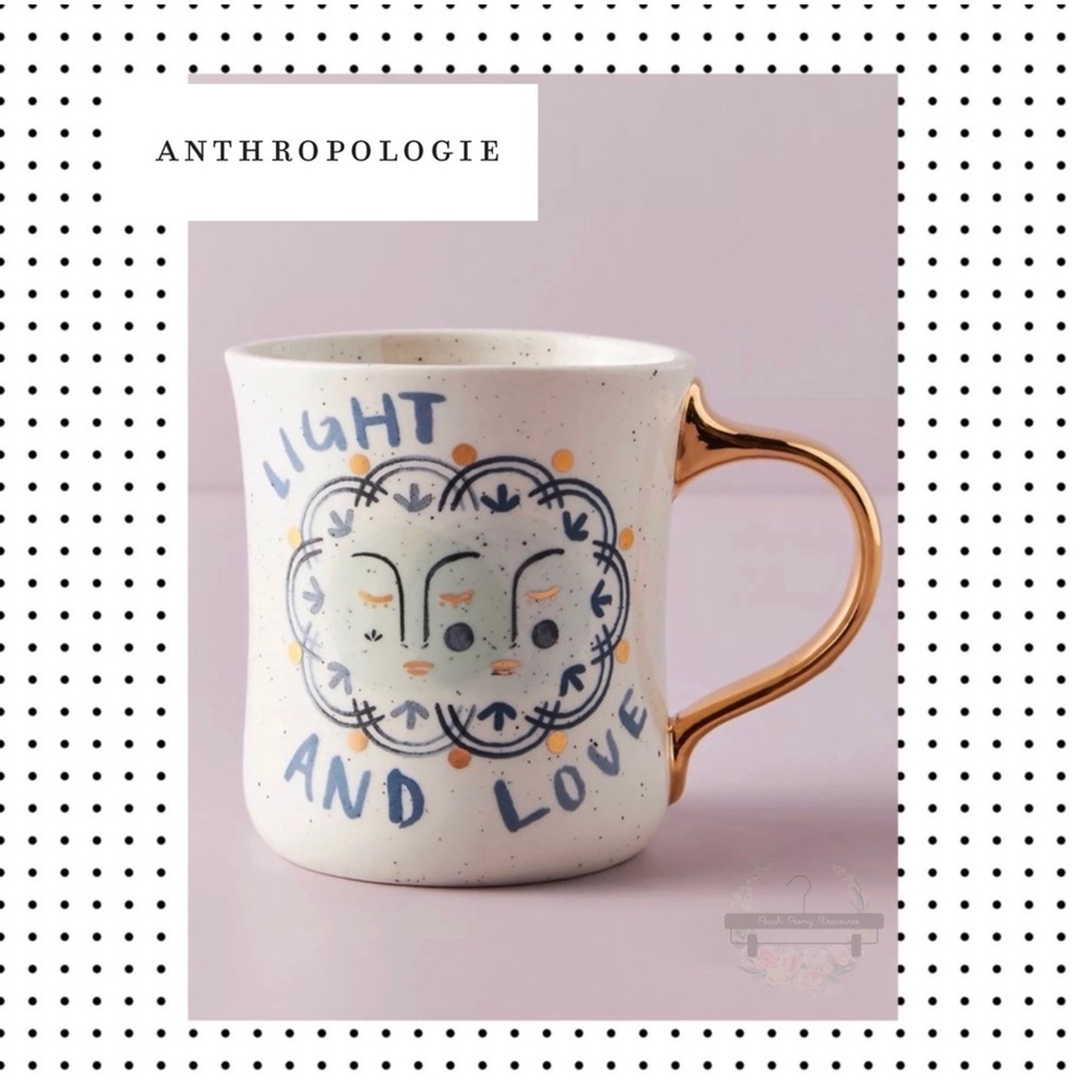 NWB Anthropologie - LIGHT AND LOVE Mug